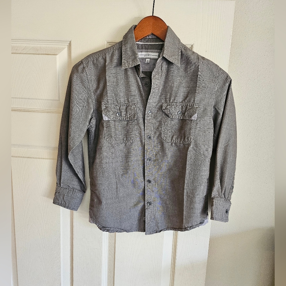 PD&C Boys 8 Button Up Excellent Condition